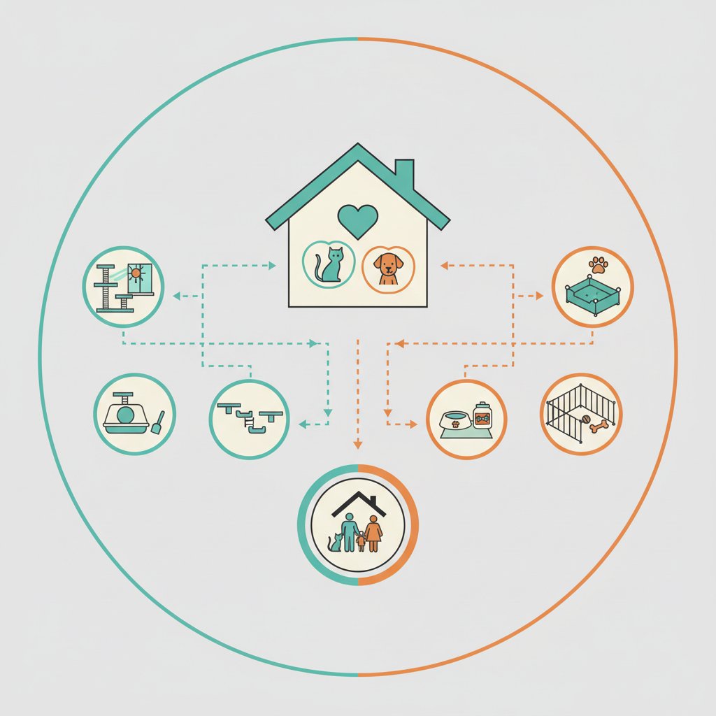 Домашні улюбленці — члени родини: як адаптувати простір під потреби кота чи собаки