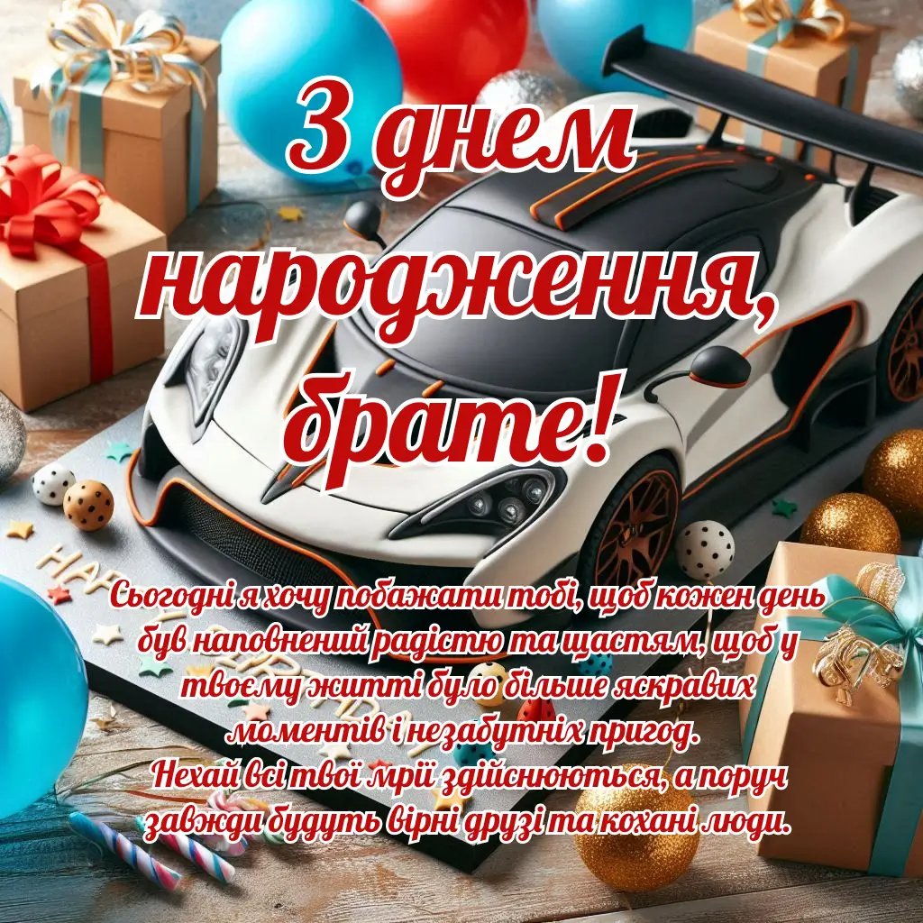 любимому брату оригінальні привітання з днем народження брата