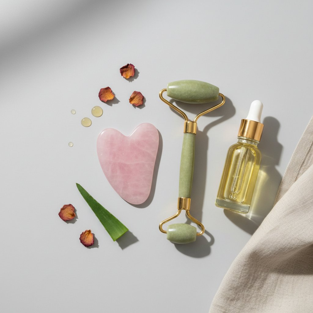 Масаж обличчя вдома: покроковий гайд із використання скребка гуаша та ролерів