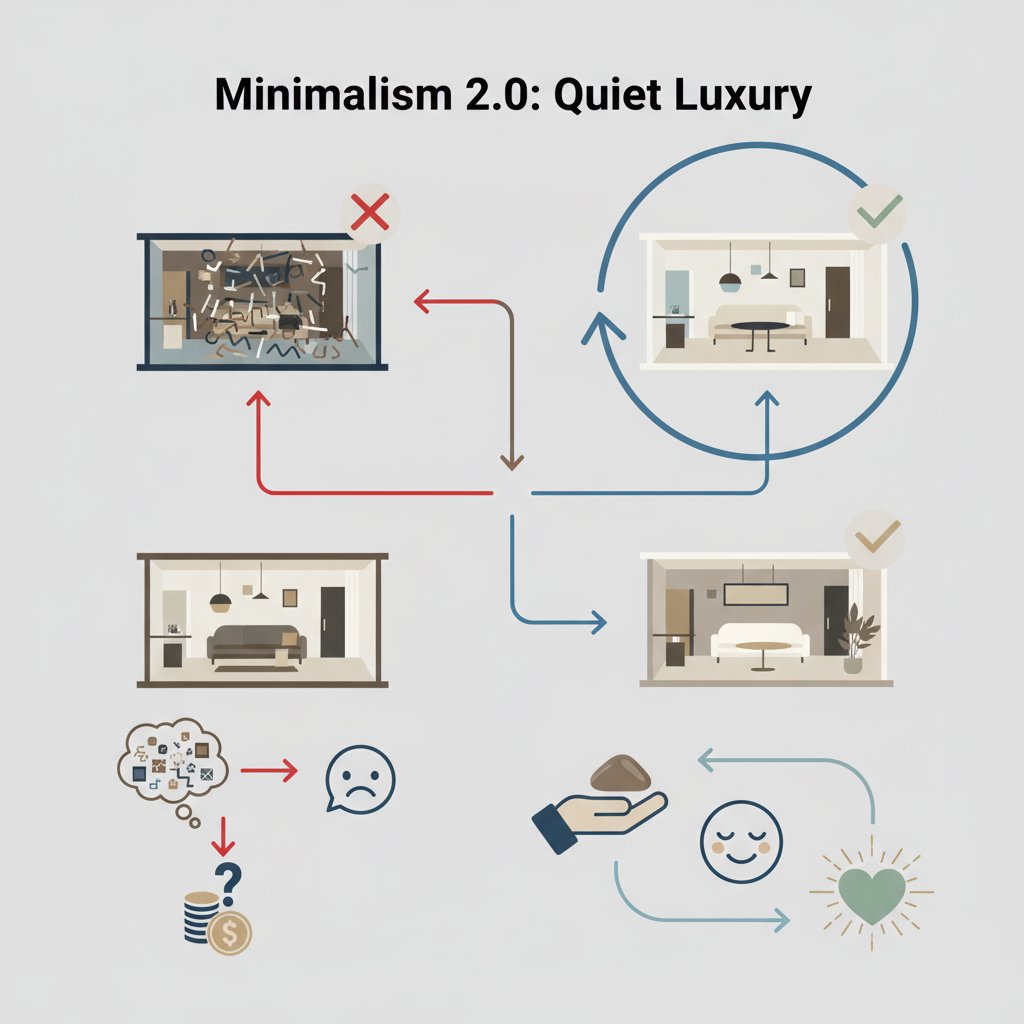 Мінімалізм 2.0: чому «тиха розкіш» у дизайні квартири робить нас щасливішими