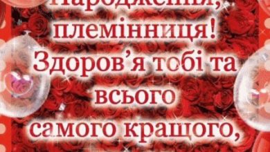 привітання з днем народження племінниці