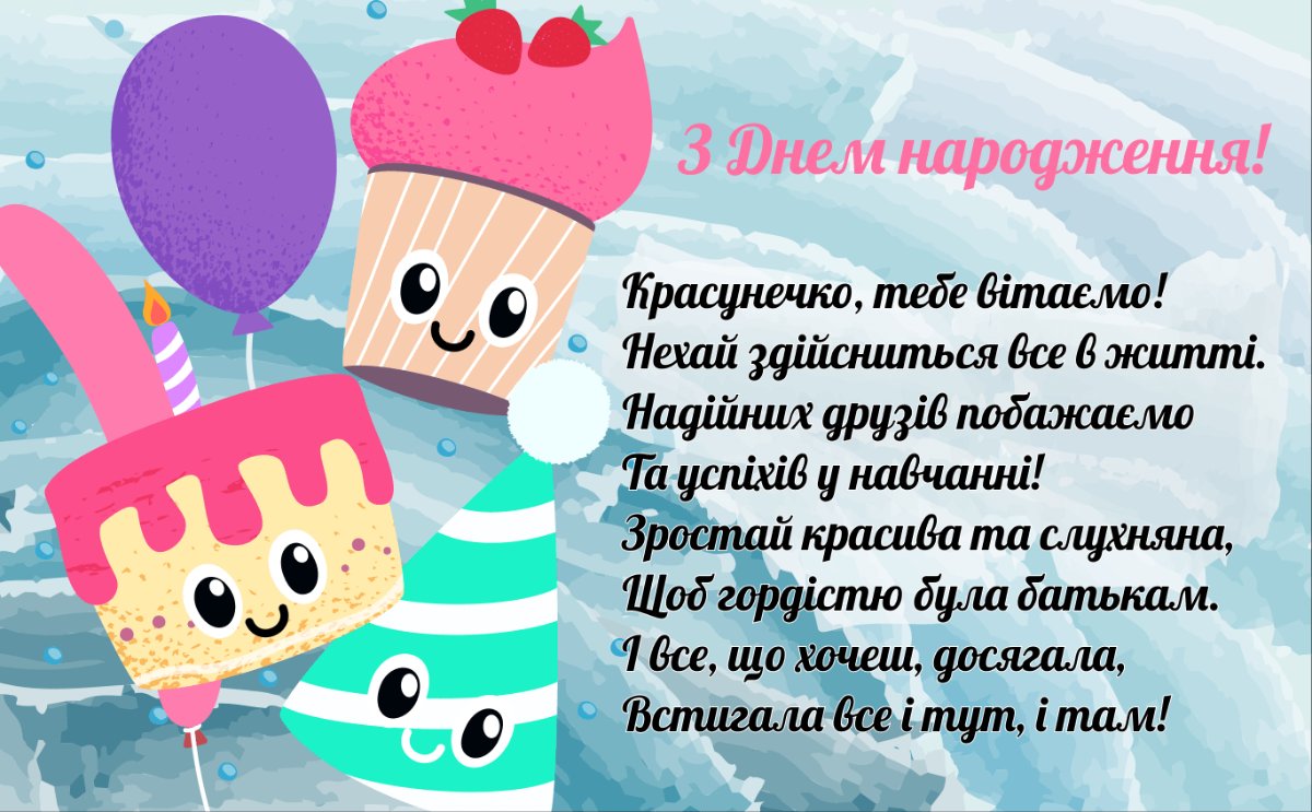 привітання з днем народження племінниці