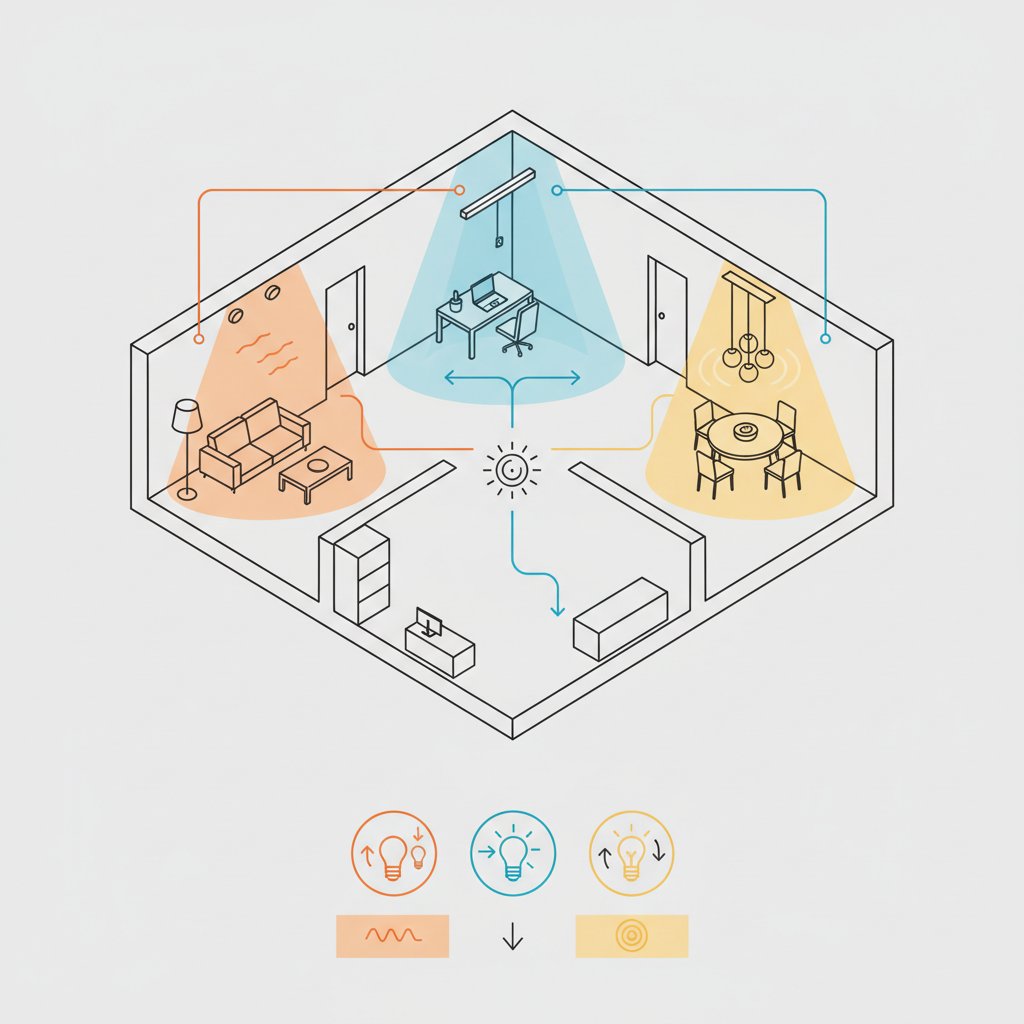 Розумне освітлення: як за допомогою світла зонувати смарт-квартиру
