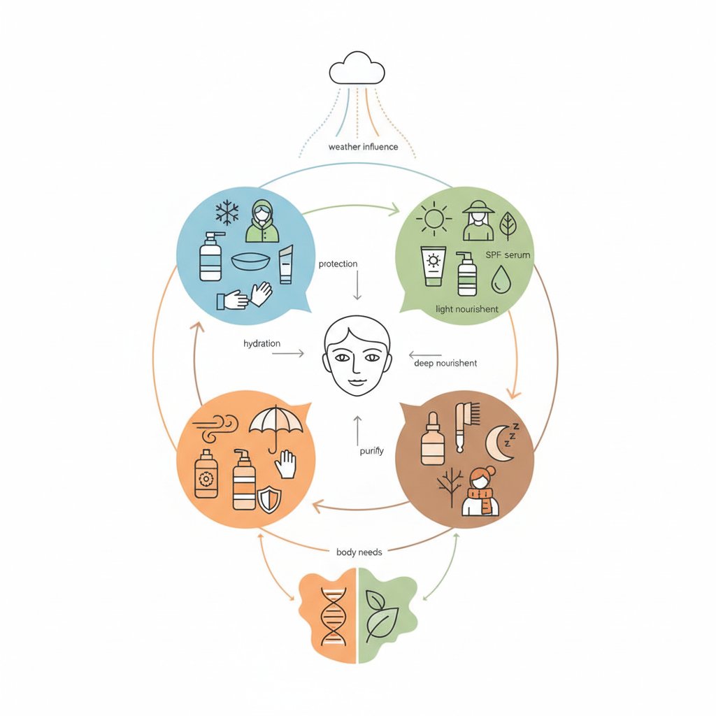 Сезонний Beauty-гардероб: Як адаптувати щоденний догляд під примхи погоди та потреби організму