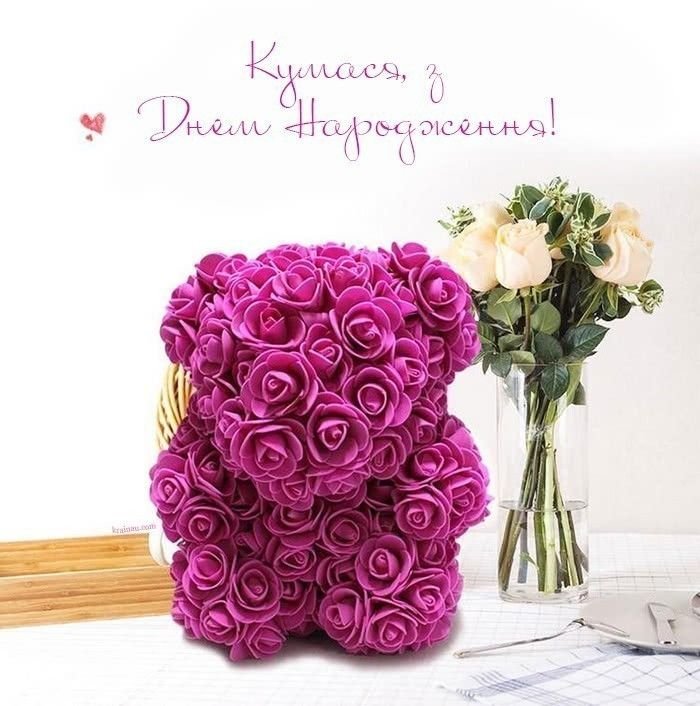 сучасне привітання з днем народження кумі