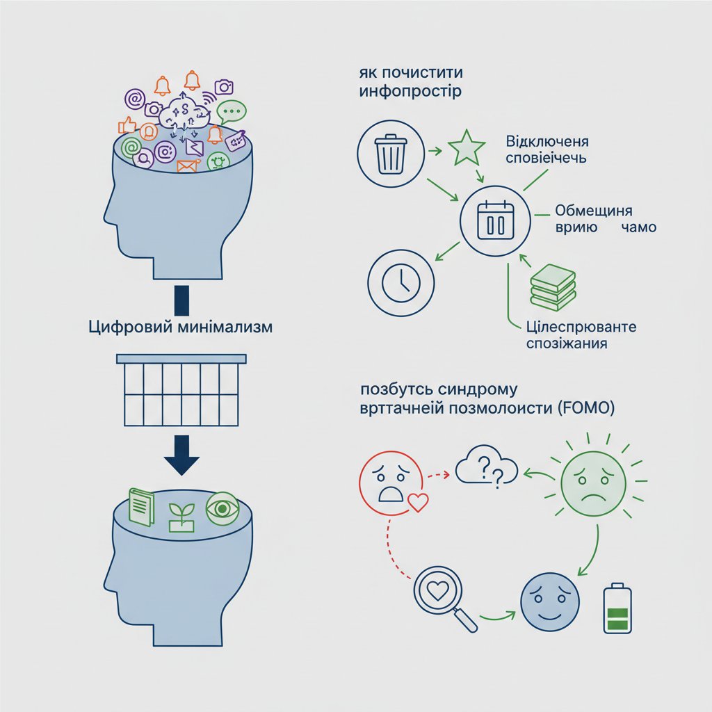Цифровий мінімалізм: як почистити інфопростір та позбутися синдрому втрачених можливостей (FOMO)