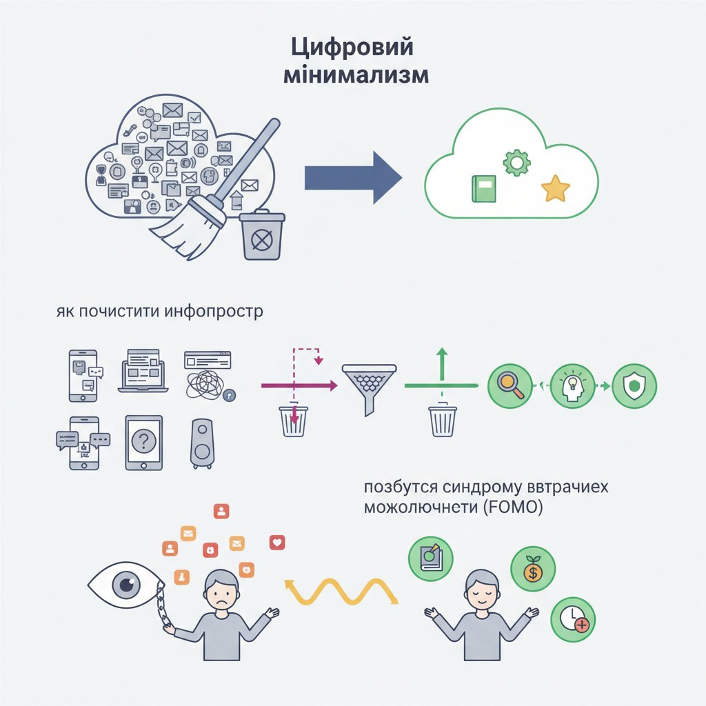 Цифровий мінімалізм: як почистити інфопростір та позбутися синдрому втрачених можливостей (FOMO)