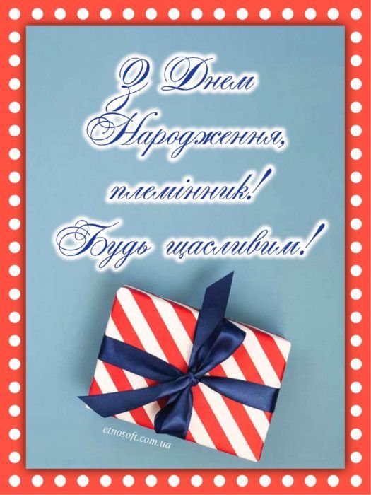 з днем народження племіннику