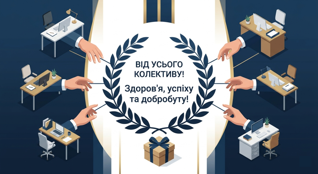 Офіційне привітання колезі з днем народження від усього колективу в прозі.