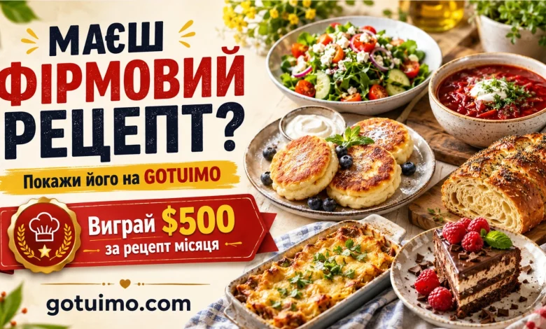 Покажіть свій рецепт на GOTUIMO