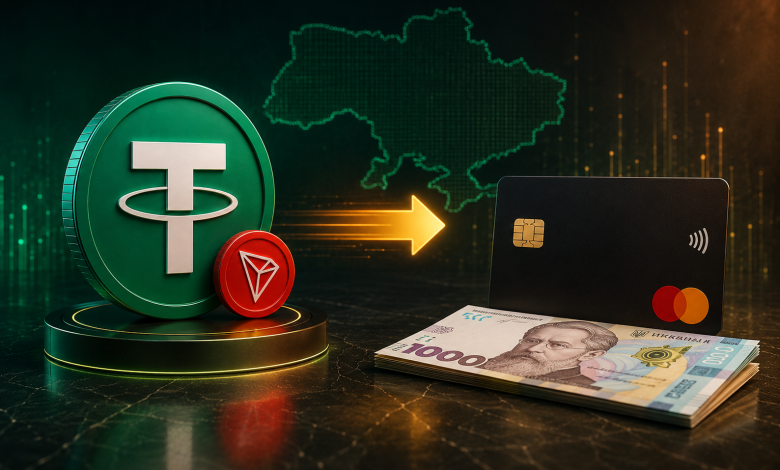Вывод Tether TRC20 (USDT) на карту в гривнах (UAH)