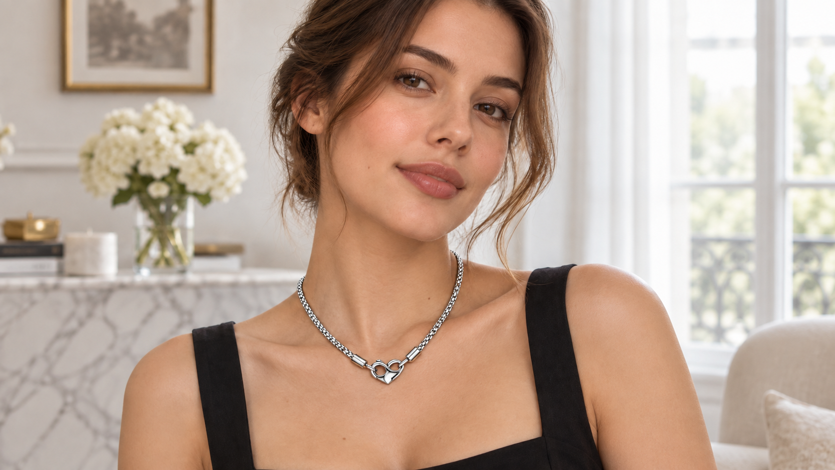 Серебряные украшения на шею